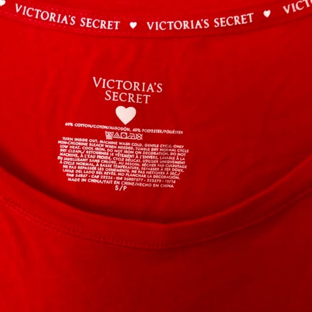 Victoria's Secret Sassy Nightshirt - "I Do Naughty Nicely" - Red/White - S - Picture 5 of 5